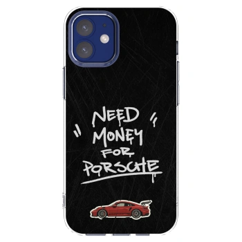 Picasee Apple iPhone 12 mini Hülle - Transparentes Silikon - Dark Racer