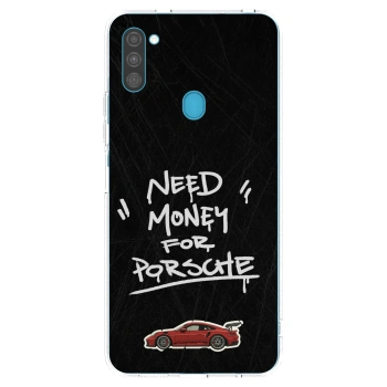 Picasee Samsung Galaxy M11 Hülle - Transparentes Silikon - Dark Racer