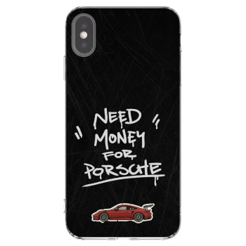 Picasee Apple iPhone XS Max Hülle - Transparentes Silikon - Dark Racer
