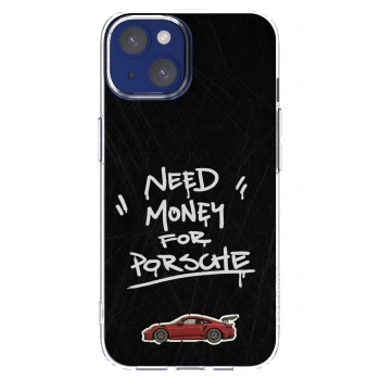 Picasee Apple iPhone 14 Hülle - Transparentes Silikon - Dark Racer