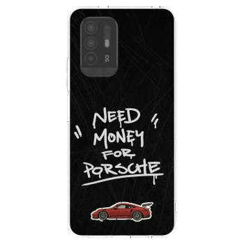 Picasee OPPO A94 5G Hülle - Transparentes Silikon - Dark Racer