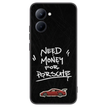 Picasee Realme C33 (2023) Hülle - Schwarzes Silikon - Dark Racer