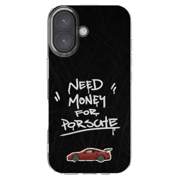 Picasee Apple iPhone 16 Hülle - Transparentes Silikon - Dark Racer
