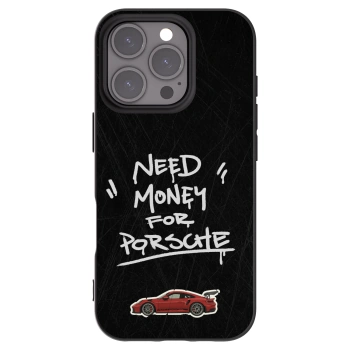 Picasee Apple iPhone 16 Pro Hülle - Schwarzes Silikon - Dark Racer
