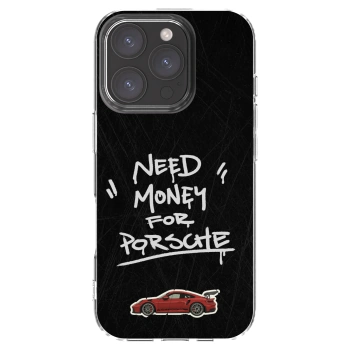 Picasee Apple iPhone 16 Pro Hülle - Transparentes Silikon - Dark Racer