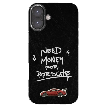 Picasee Apple iPhone 16 Plus Hülle - Transparentes Silikon - Dark Racer