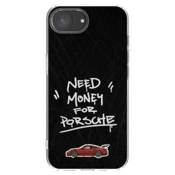 Picasee Apple iPhone 17e Hülle - Transparentes Silikon - Dark Racer