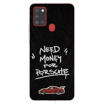 Picasee Samsung Galaxy A21s Hülle - Transparentes Silikon - Dark Racer