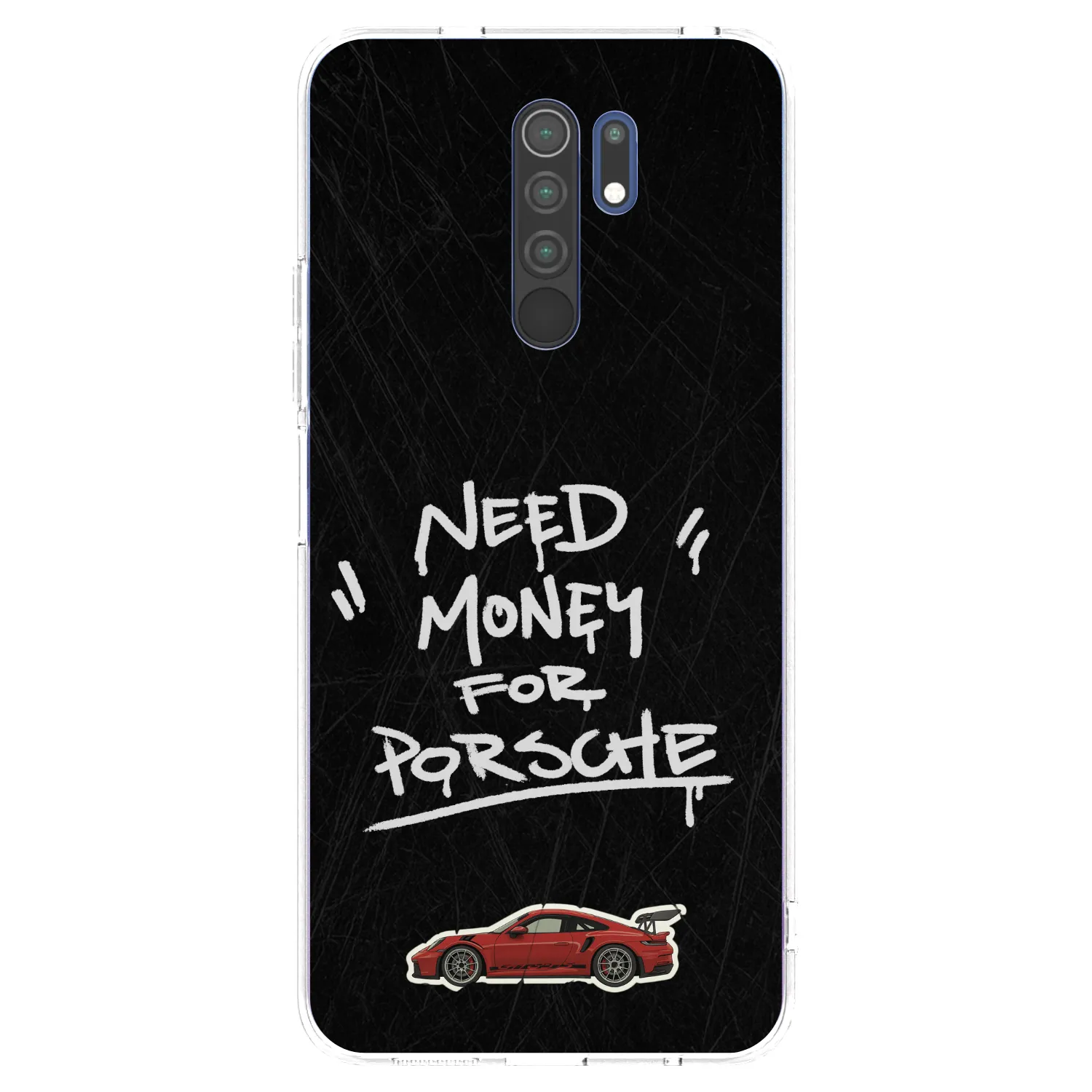 Picasee Xiaomi Redmi 9 Hülle - Transparentes Silikon - Dark Racer