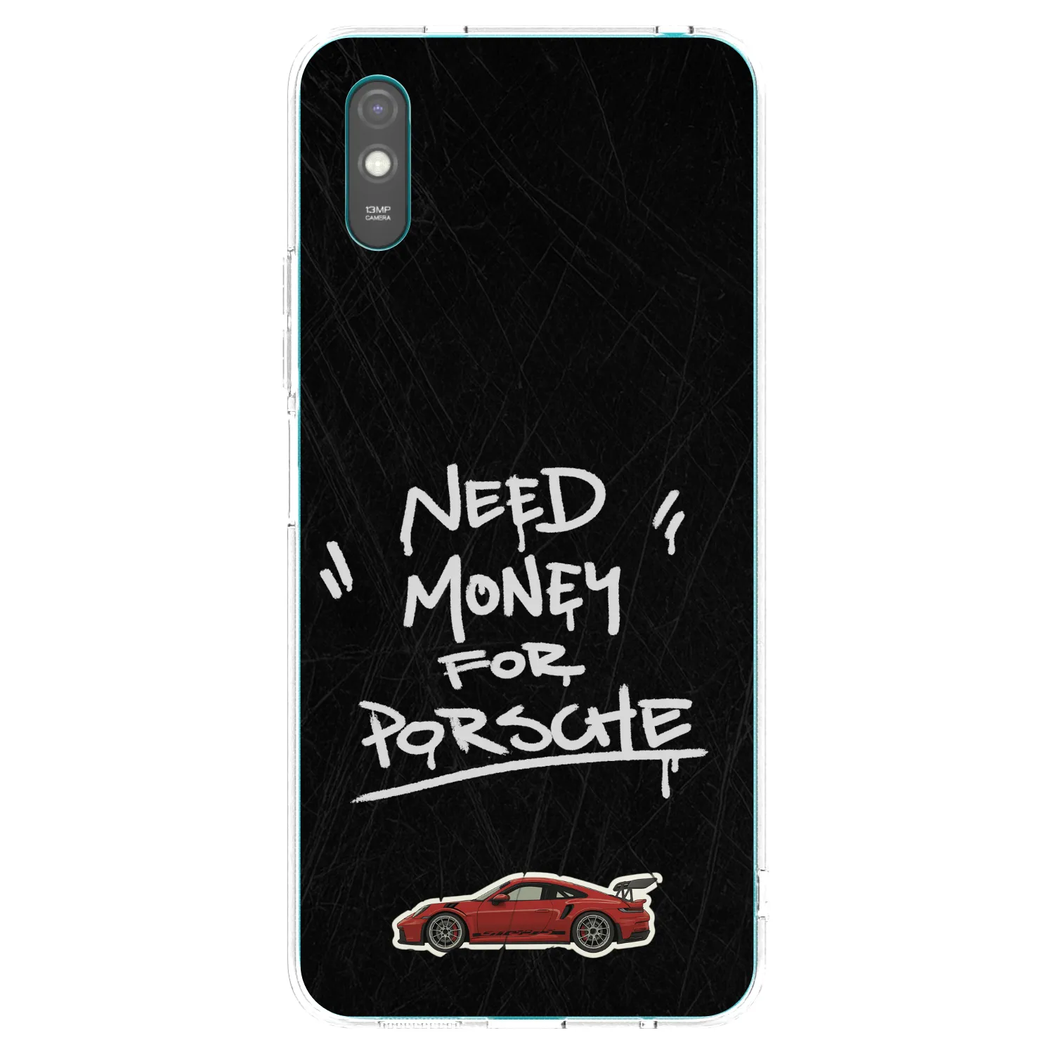 Picasee Xiaomi Redmi 9A Hülle - Transparentes Silikon - Dark Racer