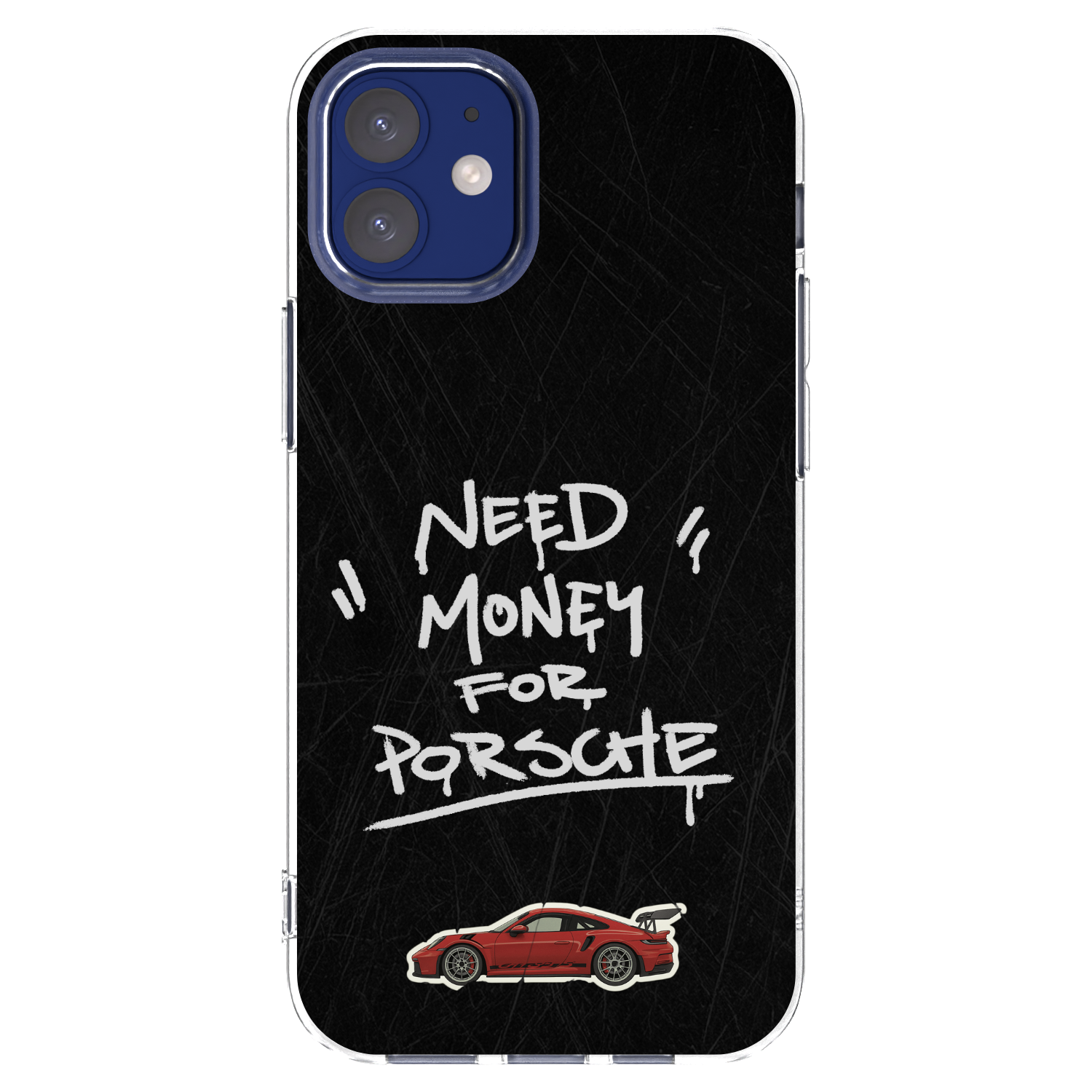 Picasee Apple iPhone 12 mini Hülle - Transparentes Silikon - Dark Racer