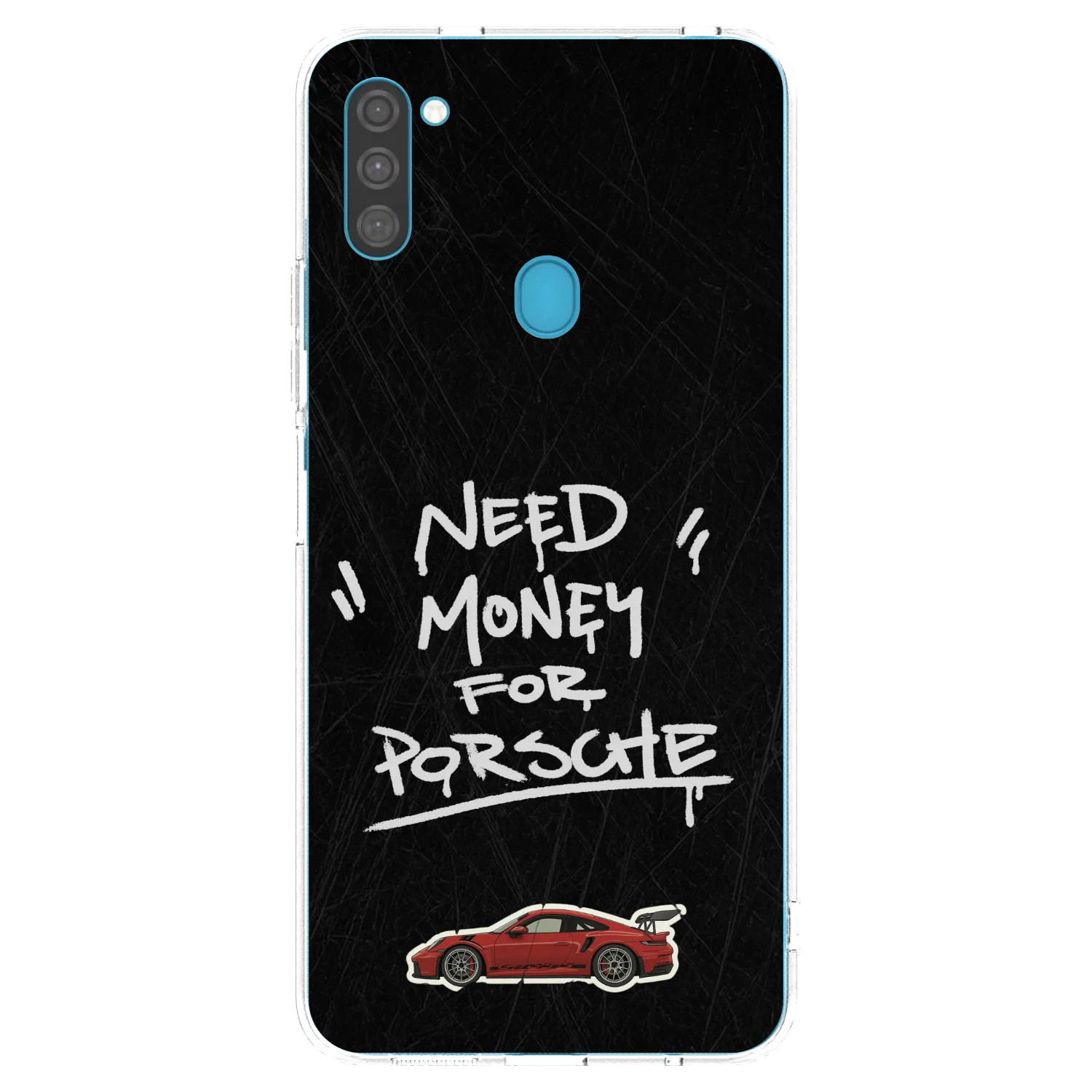 Picasee Samsung Galaxy M11 Hülle - Transparentes Silikon - Dark Racer