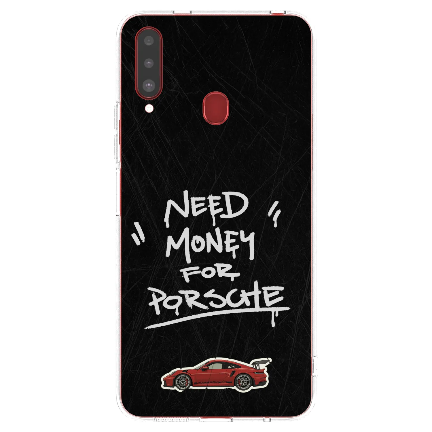 Picasee Samsung Galaxy A20s Hülle - Transparentes Silikon - Dark Racer