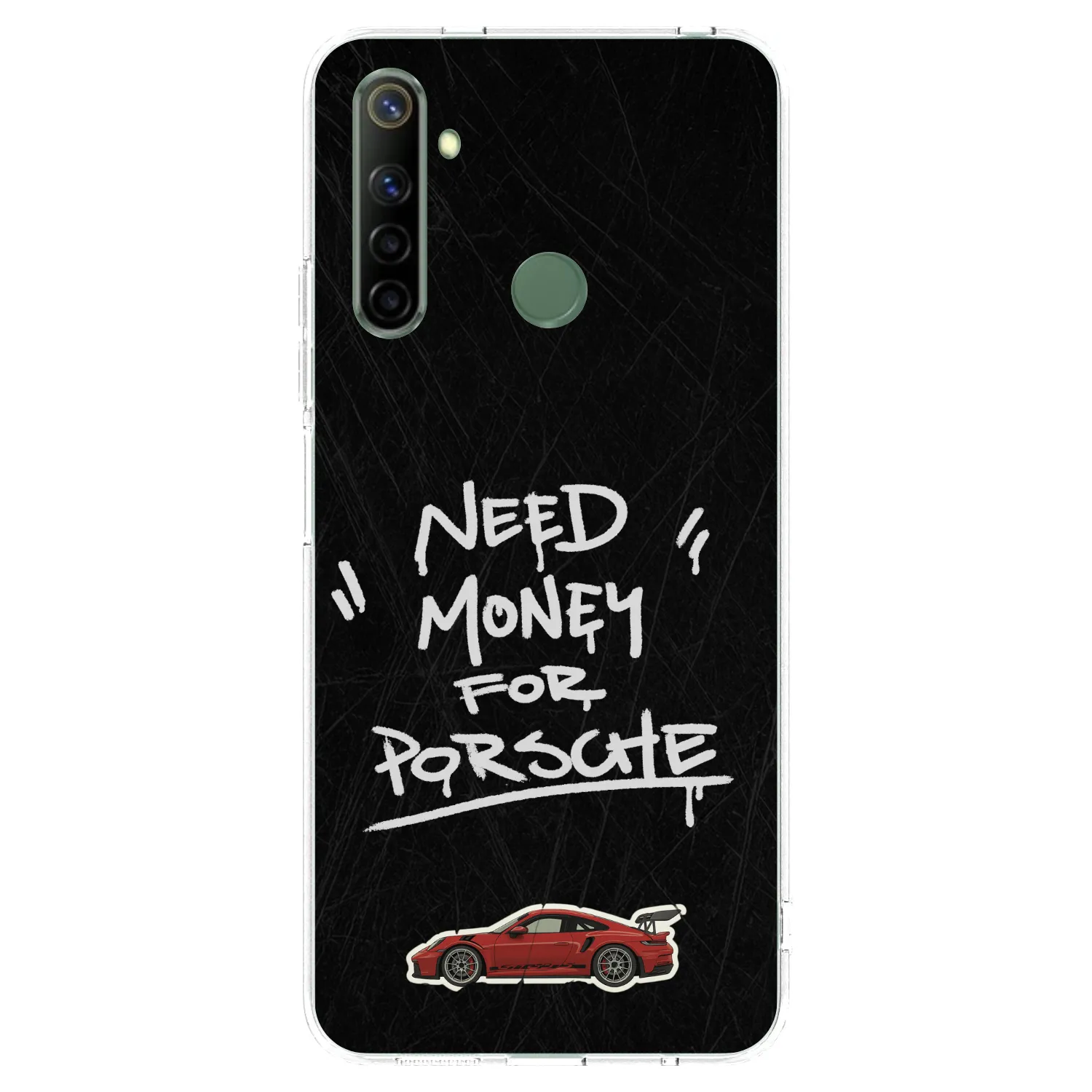 Picasee Realme 6i Hülle - Transparentes Silikon - Dark Racer