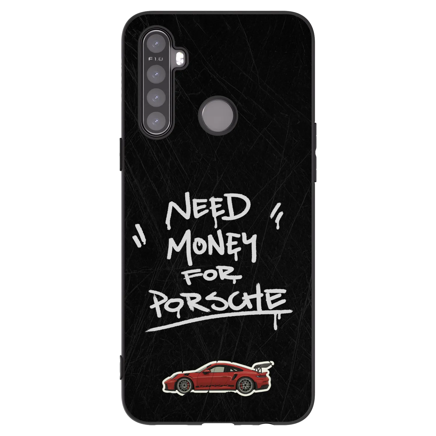 Picasee Realme 6i Hülle - Schwarzes Silikon - Dark Racer