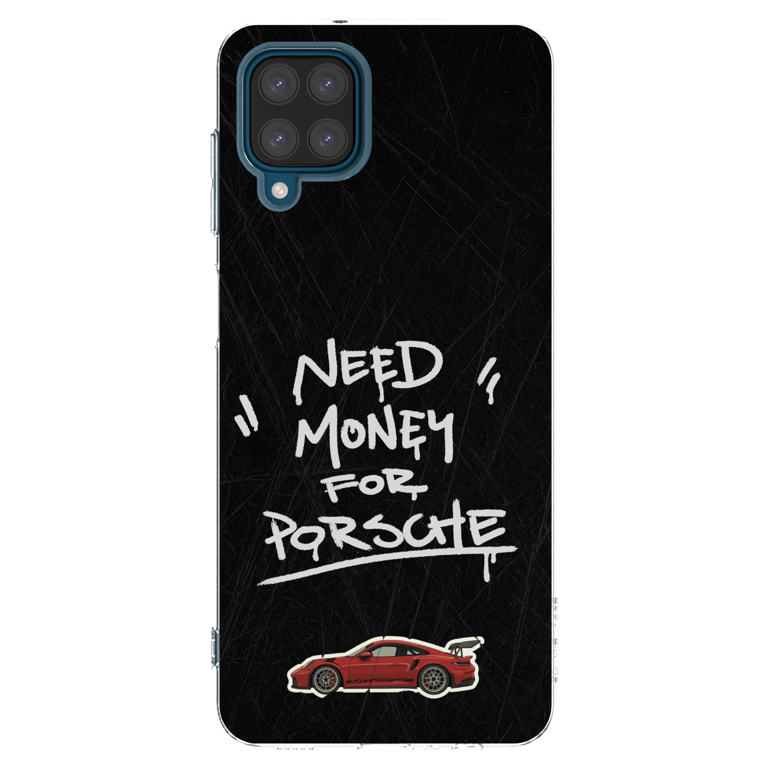 Picasee Samsung Galaxy A12 A125F Hülle - Transparentes Silikon - Dark Racer