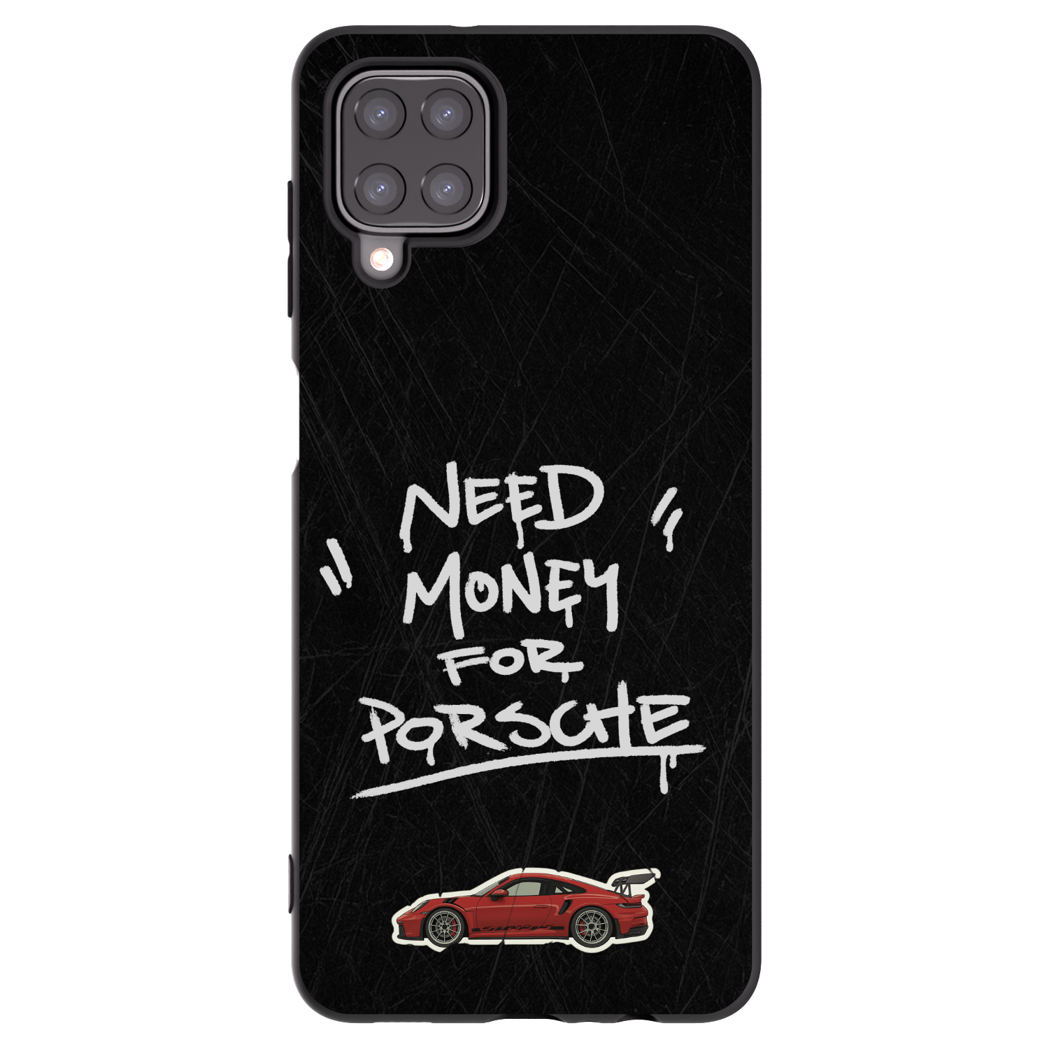 Picasee Samsung Galaxy A12 A125F Hülle - Schwarzes Silikon - Dark Racer