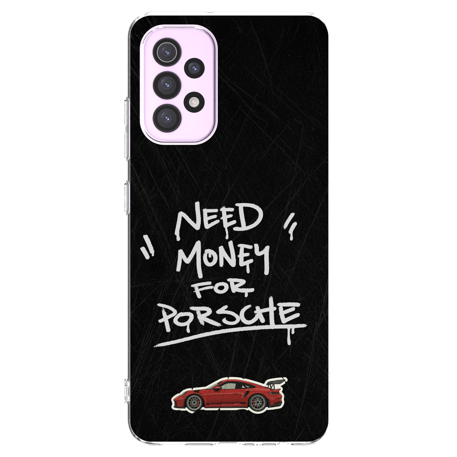 Picasee Samsung Galaxy A32 5G A326B Hülle - Transparentes Silikon - Dark Racer