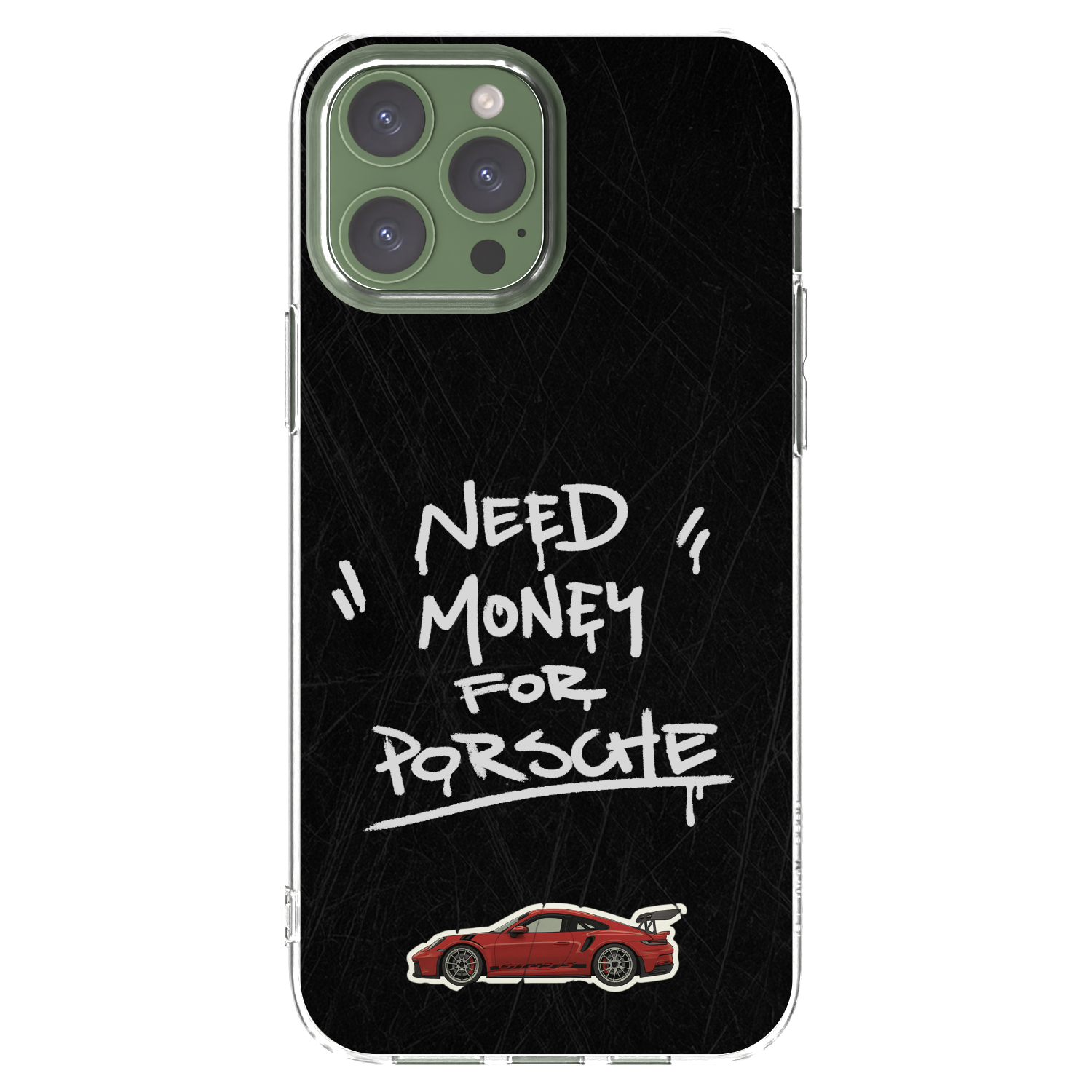 Picasee Apple iPhone 13 Pro Max Hülle - Transparentes Silikon - Dark Racer