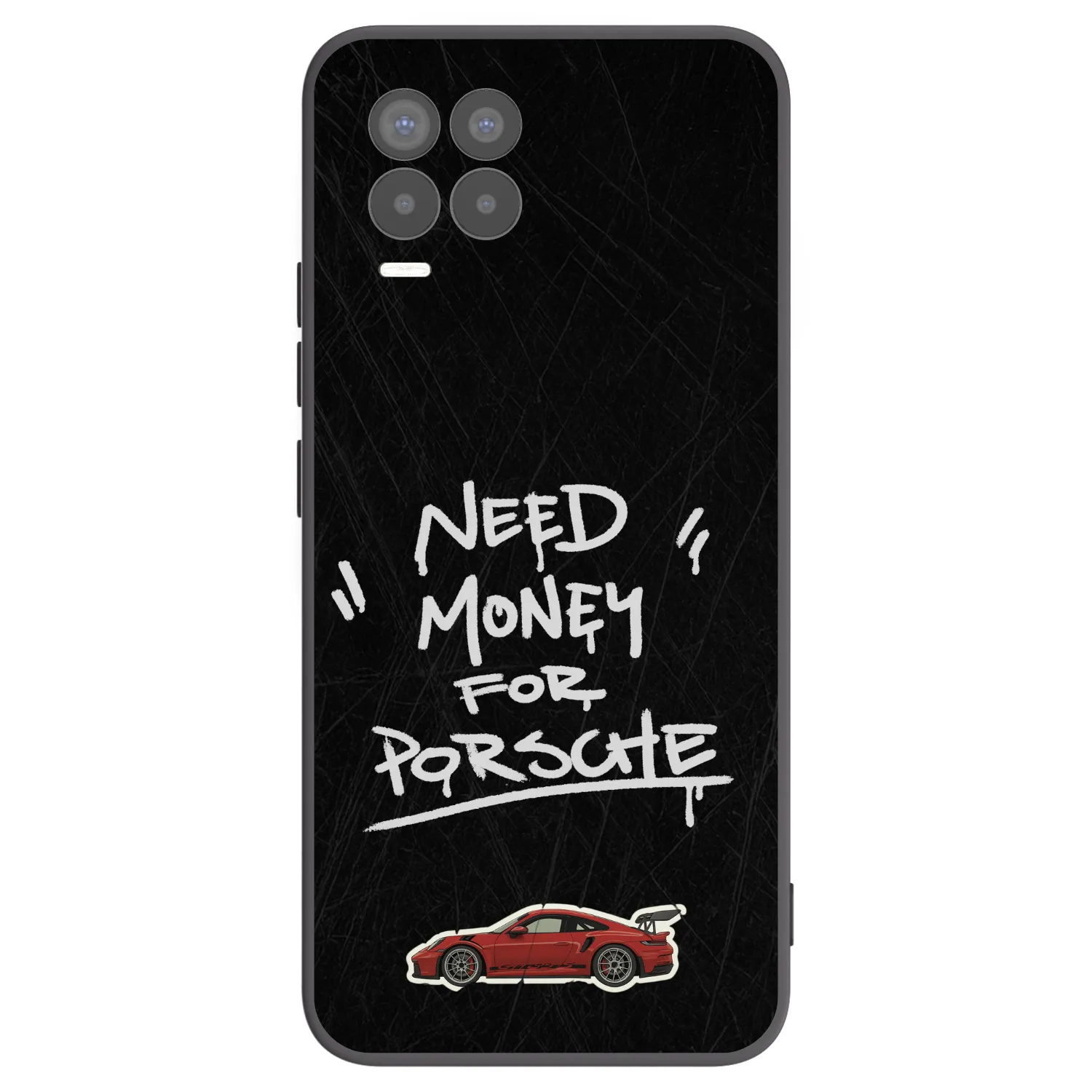 Picasee Realme 8 Pro Hülle - Schwarzes Silikon - Dark Racer