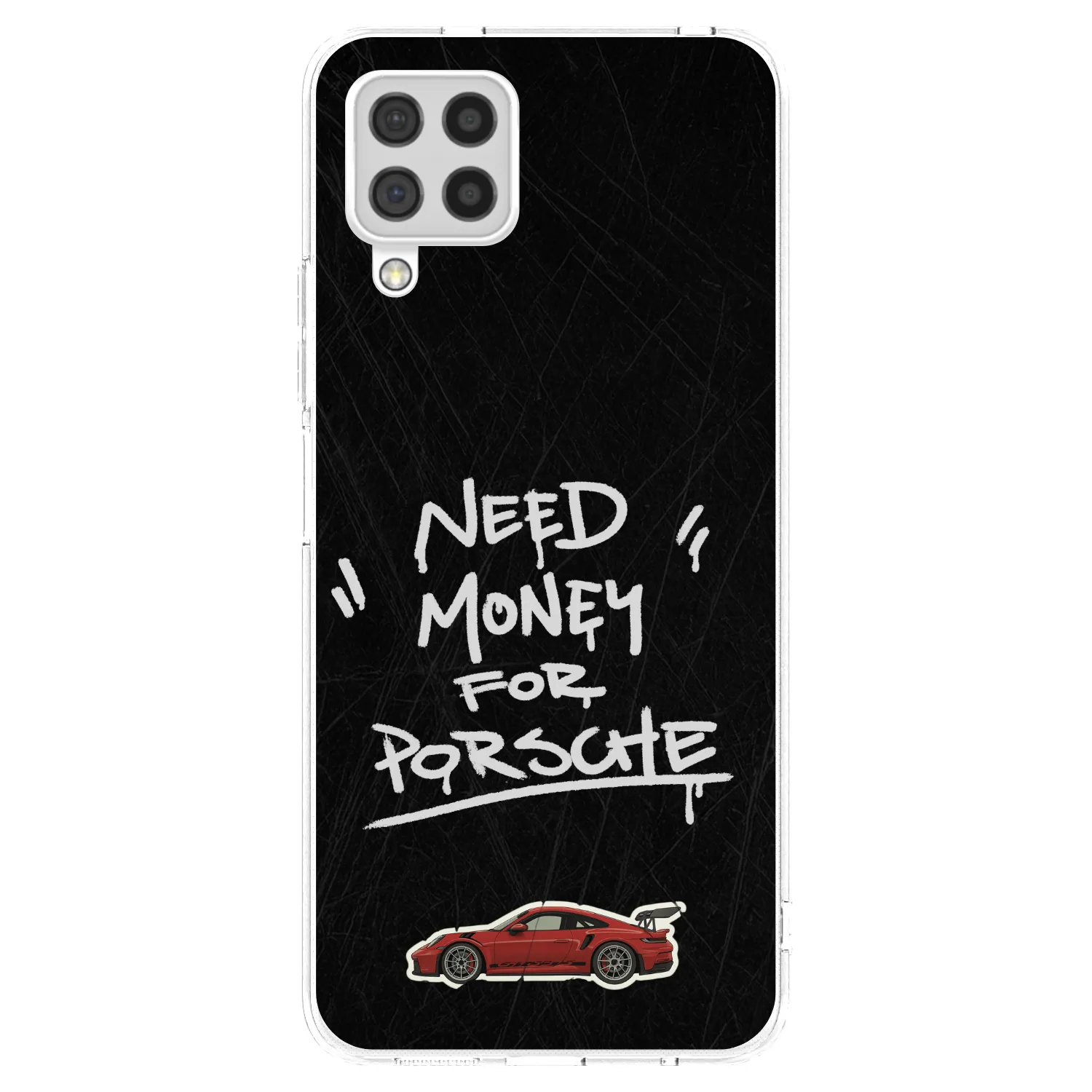 Picasee Samsung Galaxy A22 A225F 4G Hülle - Transparentes Silikon - Dark Racer