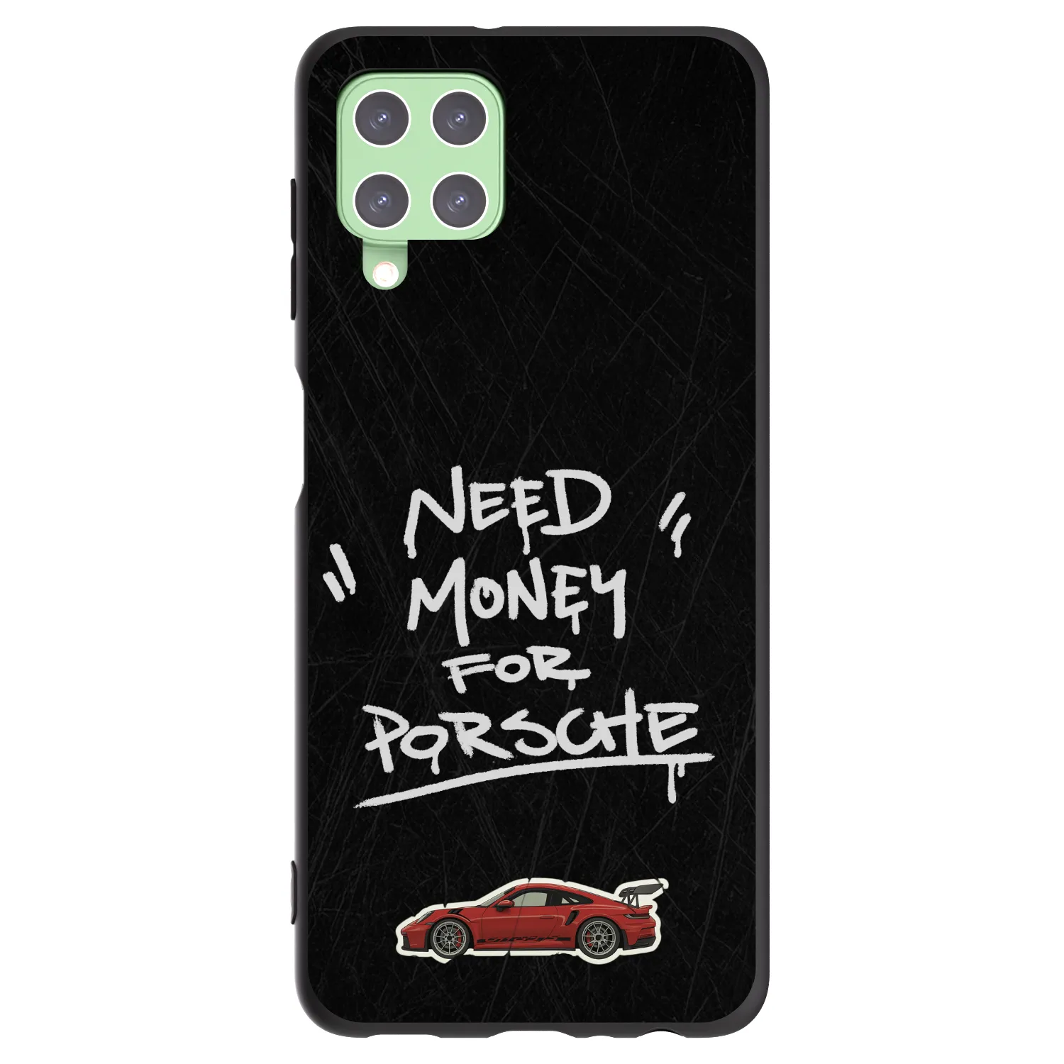 Picasee Samsung Galaxy A22 A225F 4G Hülle - Schwarzes Silikon - Dark Racer