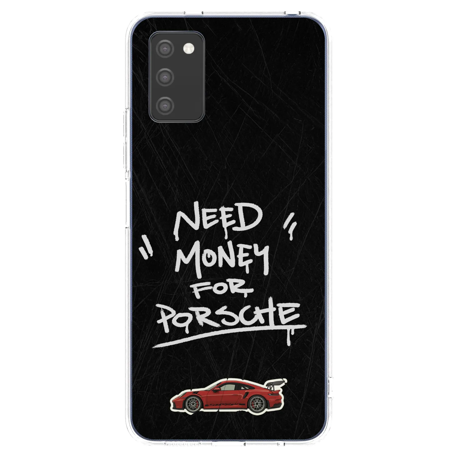 Picasee Samsung Galaxy A03s A037G Hülle - Transparentes Silikon - Dark Racer