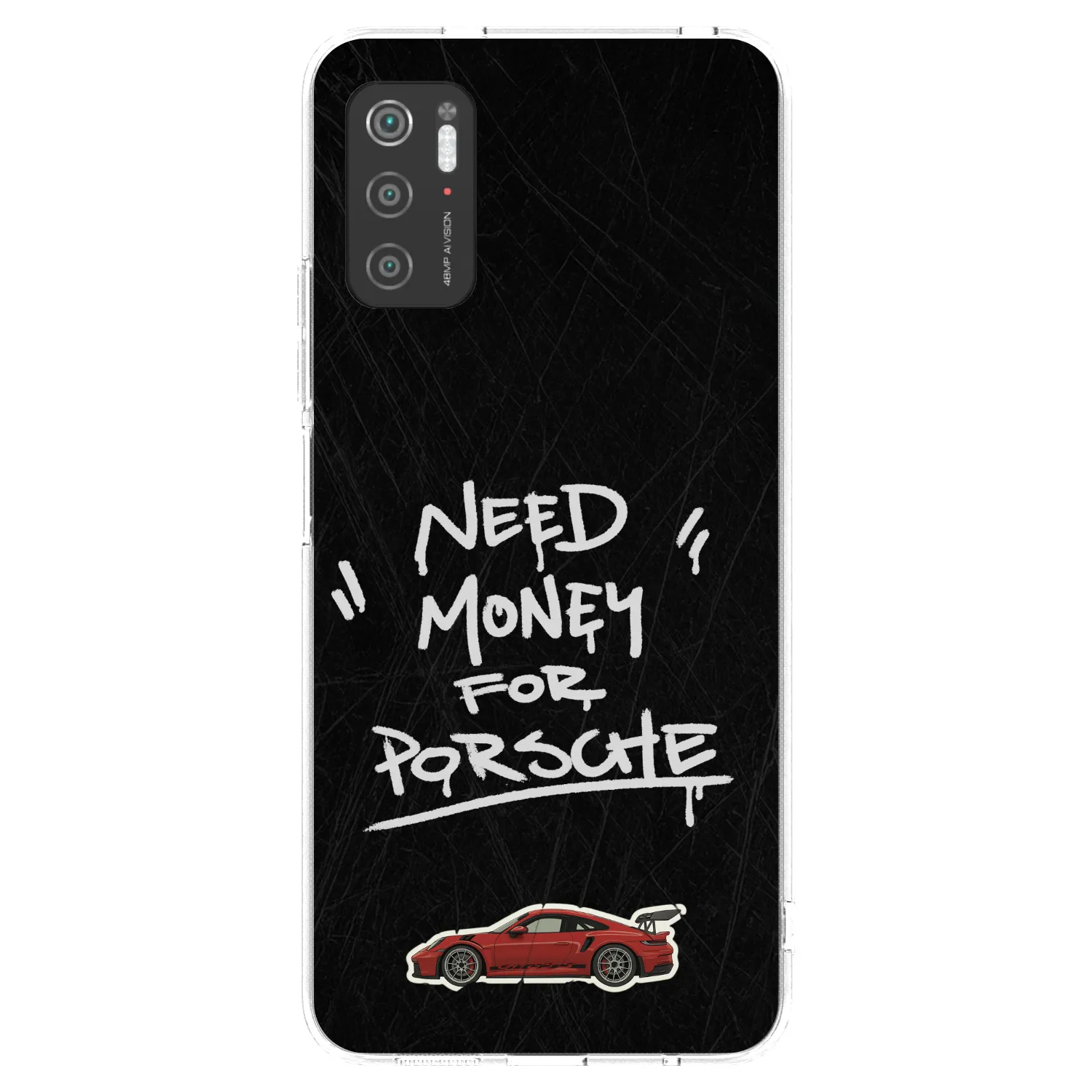 Picasee Xiaomi Poco M3 Pro 5G Hülle - Transparentes Silikon - Dark Racer