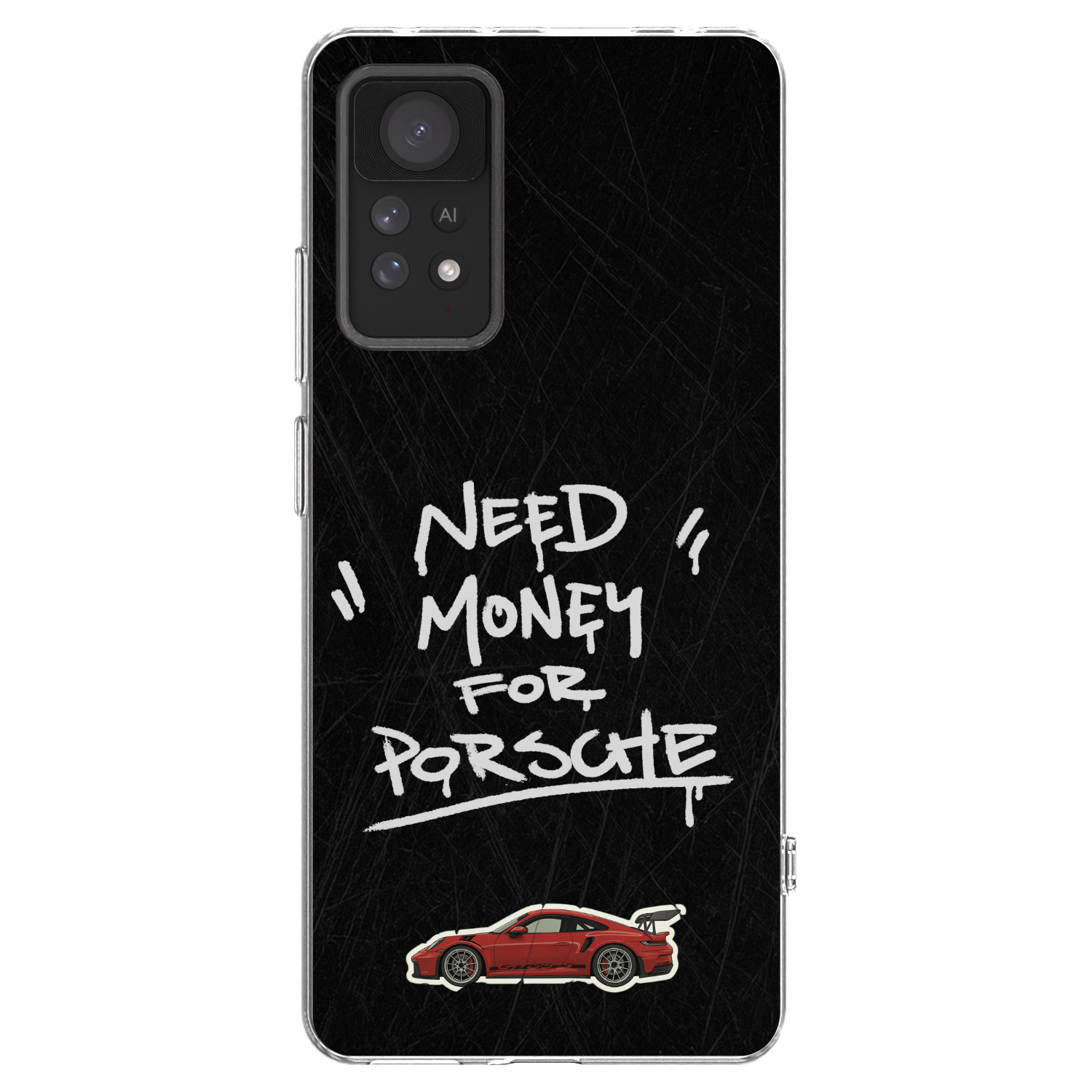 Picasee Xiaomi Redmi Note 11 Pro 5G Hülle - Transparentes Silikon - Dark Racer