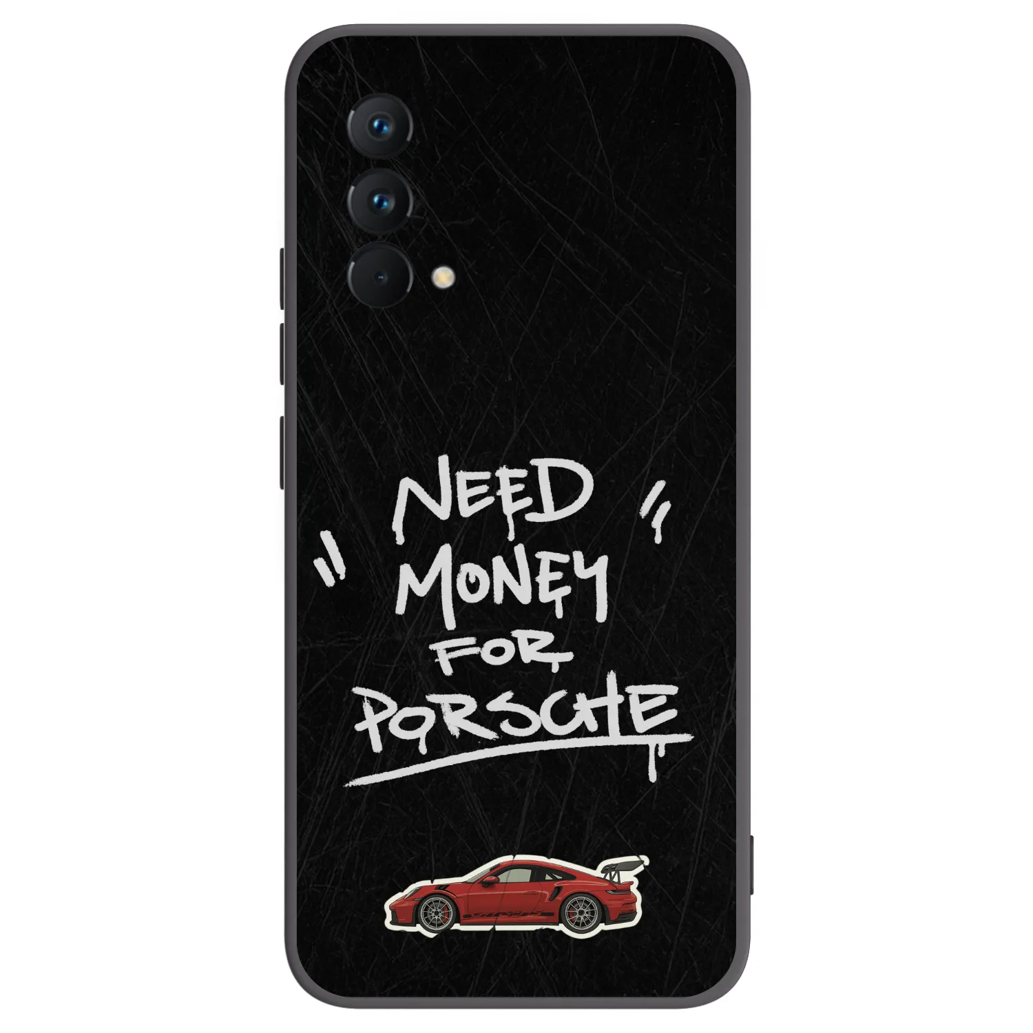 Picasee Realme GT Master Edition 5G Hülle - Schwarzes Silikon - Dark Racer