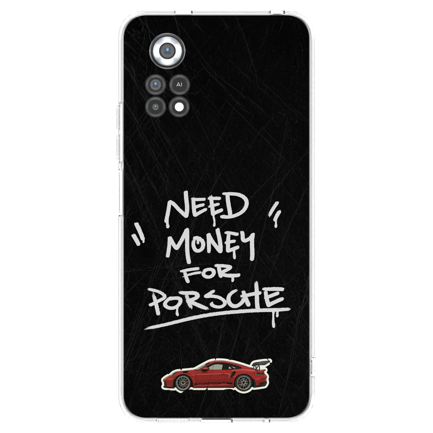 Picasee Xiaomi Poco X4 Pro 5G Hülle - Transparentes Silikon - Dark Racer