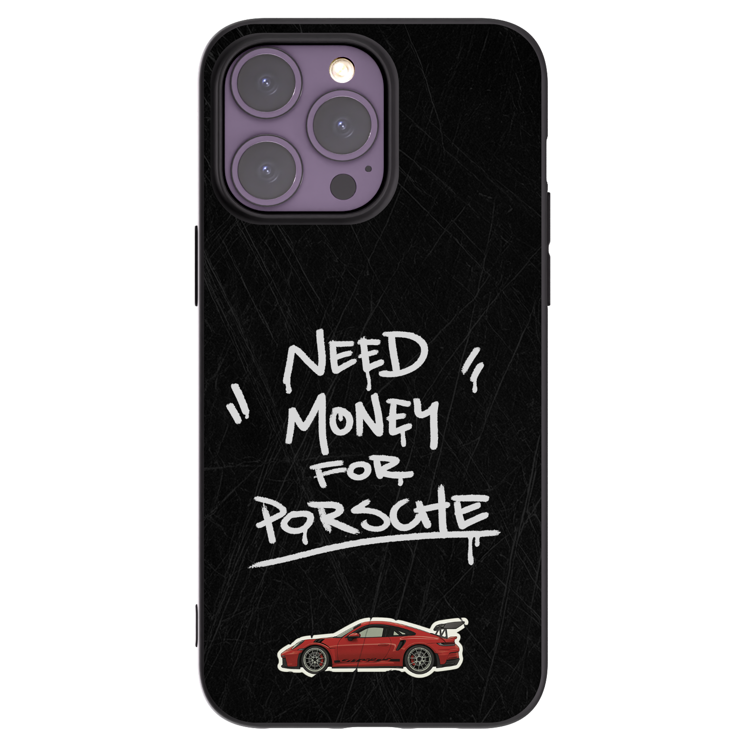 Picasee Apple iPhone 14 Pro Max Hülle - Schwarzes Silikon - Dark Racer