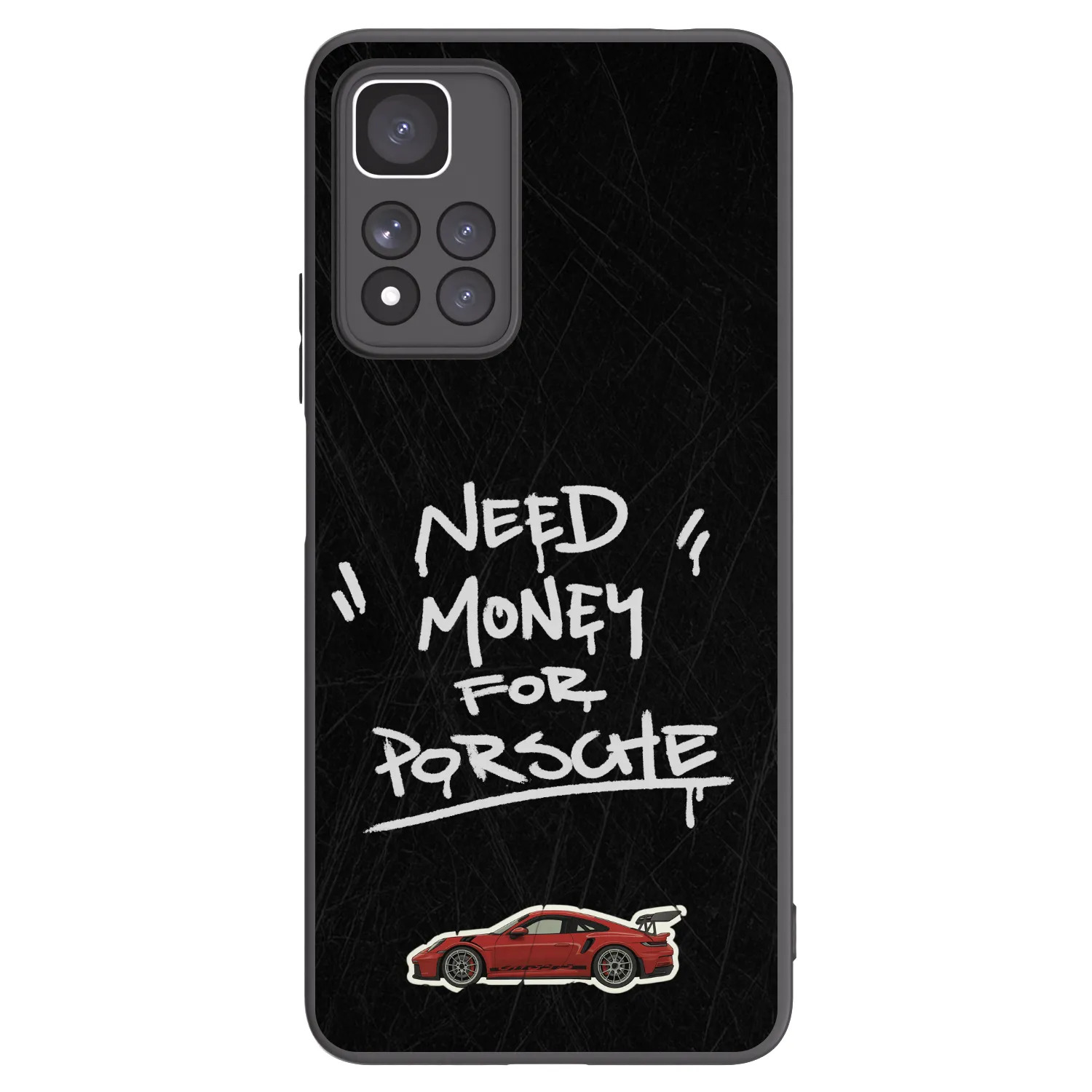 Picasee Xiaomi Redmi Note 11 Pro+ 5G Hülle - Schwarzes Silikon - Dark Racer