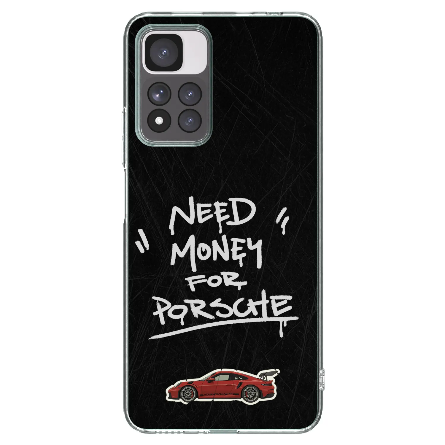 Picasee Xiaomi Redmi Note 11 Pro+ 5G Hülle - Transparentes Silikon - Dark Racer