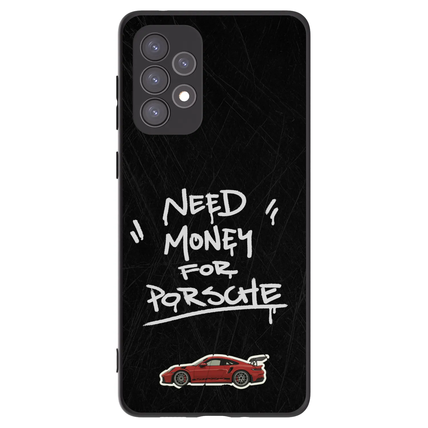 Picasee Samsung Galaxy A73 5G Hülle - Schwarzes Silikon - Dark Racer