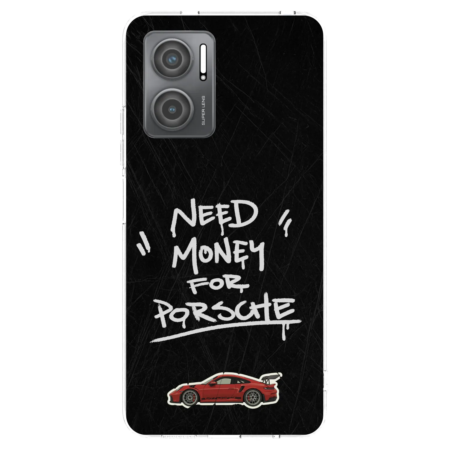 Picasee Xiaomi Redmi 10 5G Hülle - Transparentes Silikon - Dark Racer