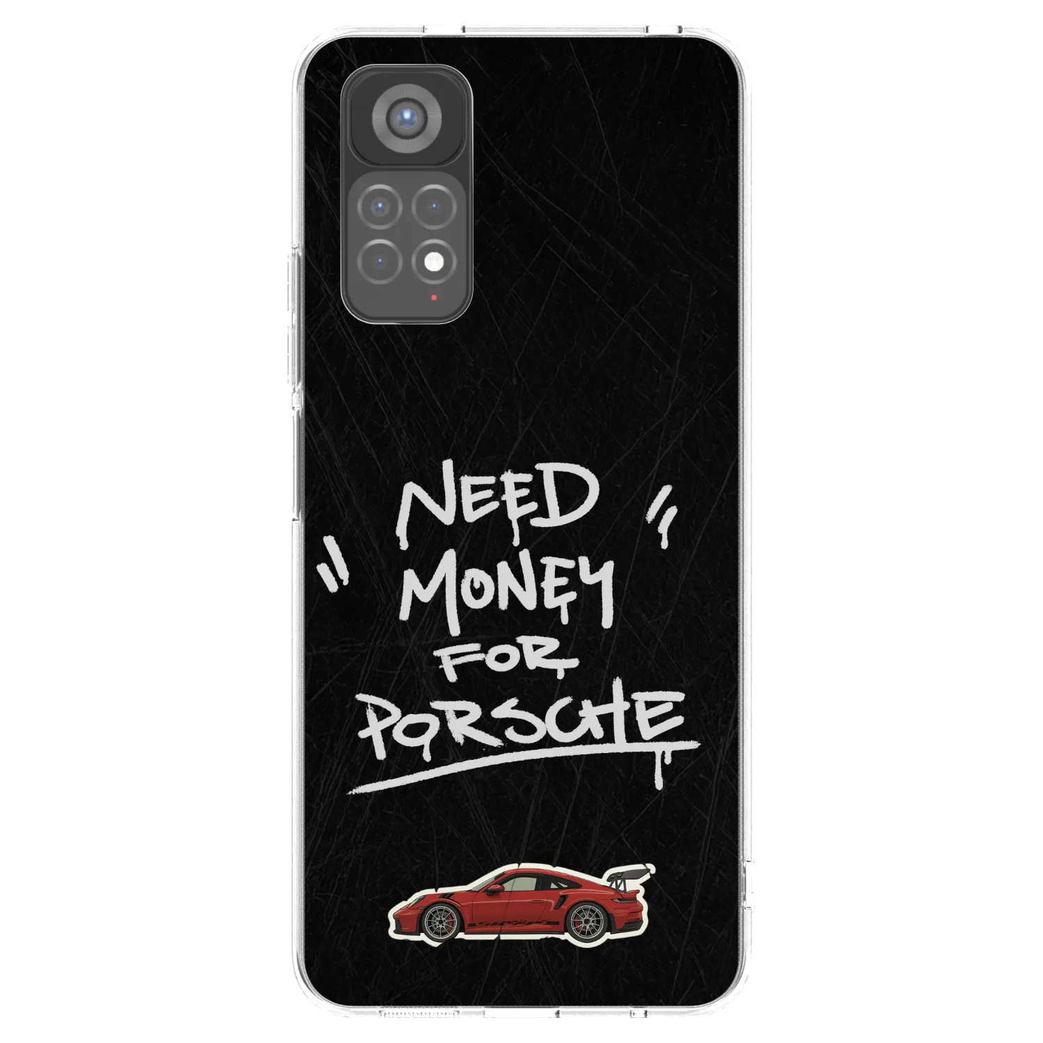 Picasee Xiaomi Redmi Note 11S 5G Hülle - Transparentes Silikon - Dark Racer