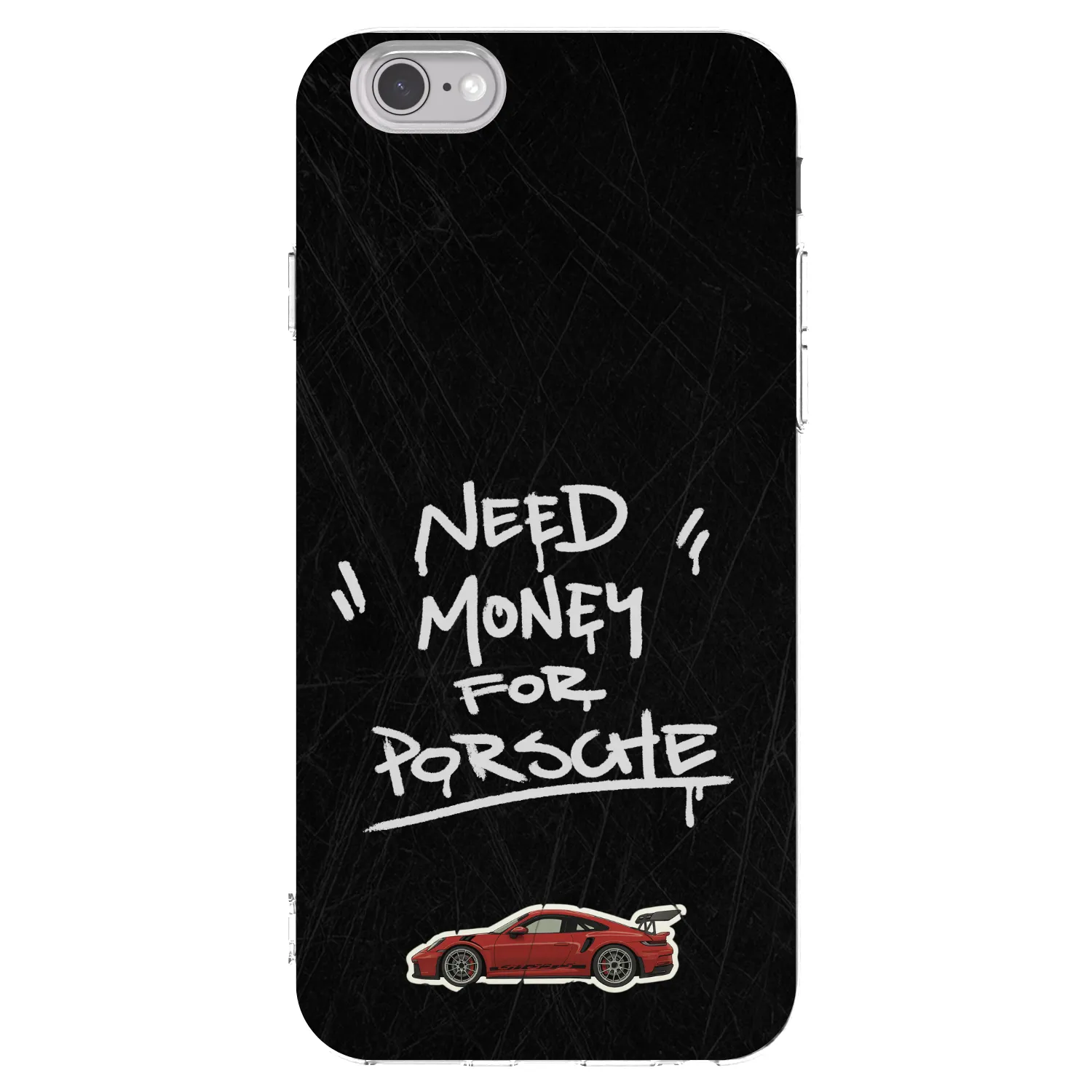 Picasee Apple iPhone 6/6S Hülle - Transparentes Silikon - Dark Racer