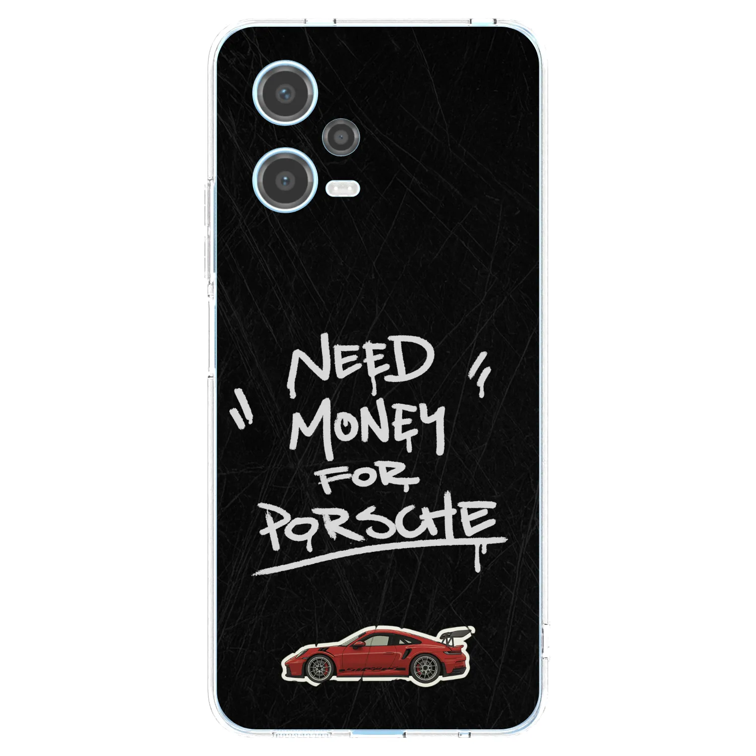 Picasee Xiaomi Redmi Note 12 5G Hülle - Transparentes Silikon - Dark Racer