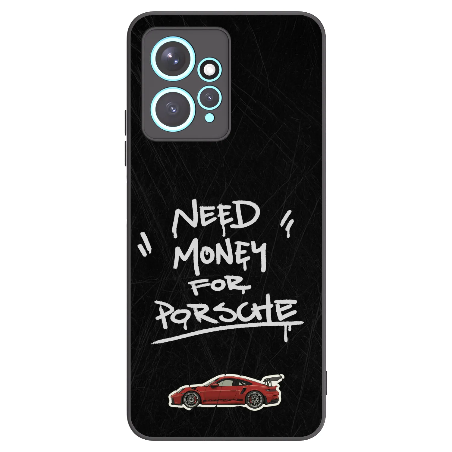 Picasee Xiaomi Redmi Note 12 4G Hülle - Schwarzes Silikon - Dark Racer