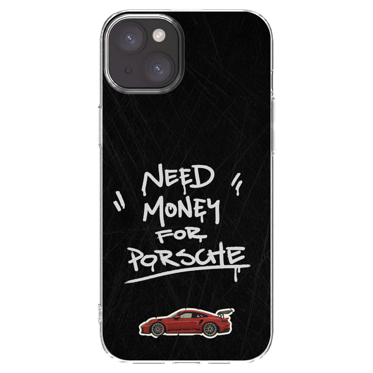 Picasee Apple iPhone 15 Plus Hülle - Transparentes Silikon - Dark Racer