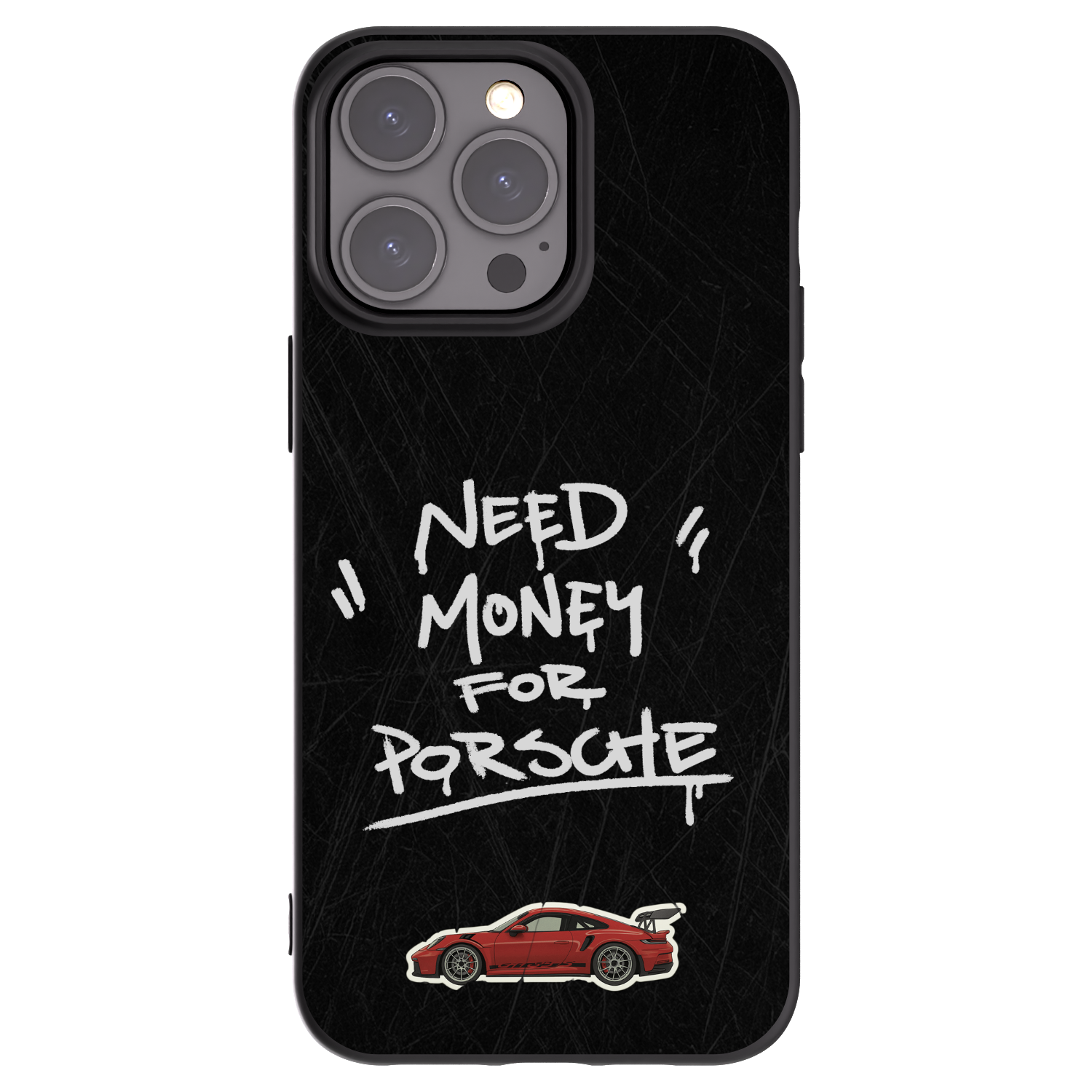Picasee Apple iPhone 15 Pro Max Hülle - Schwarzes Silikon - Dark Racer
