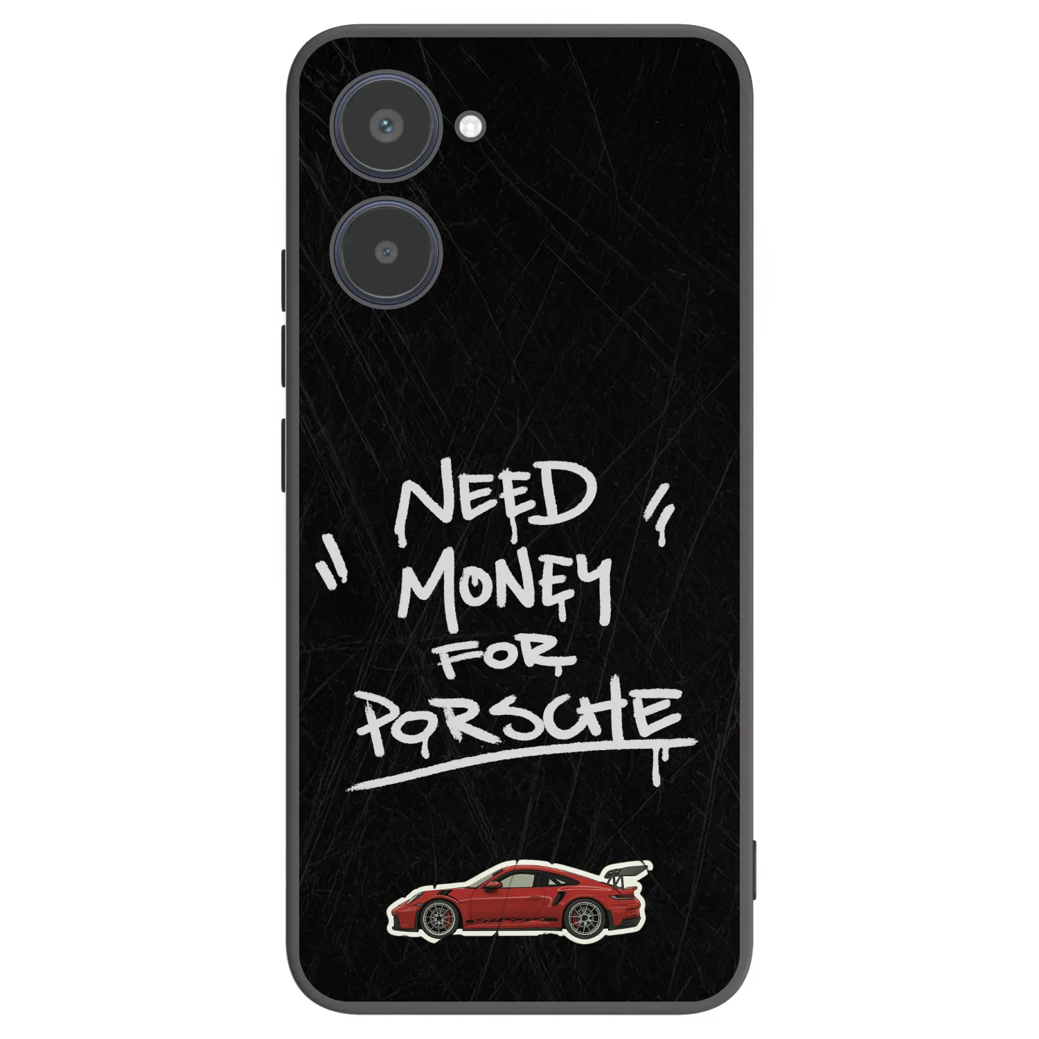 Picasee Realme 10 4G Hülle - Schwarzes Silikon - Dark Racer