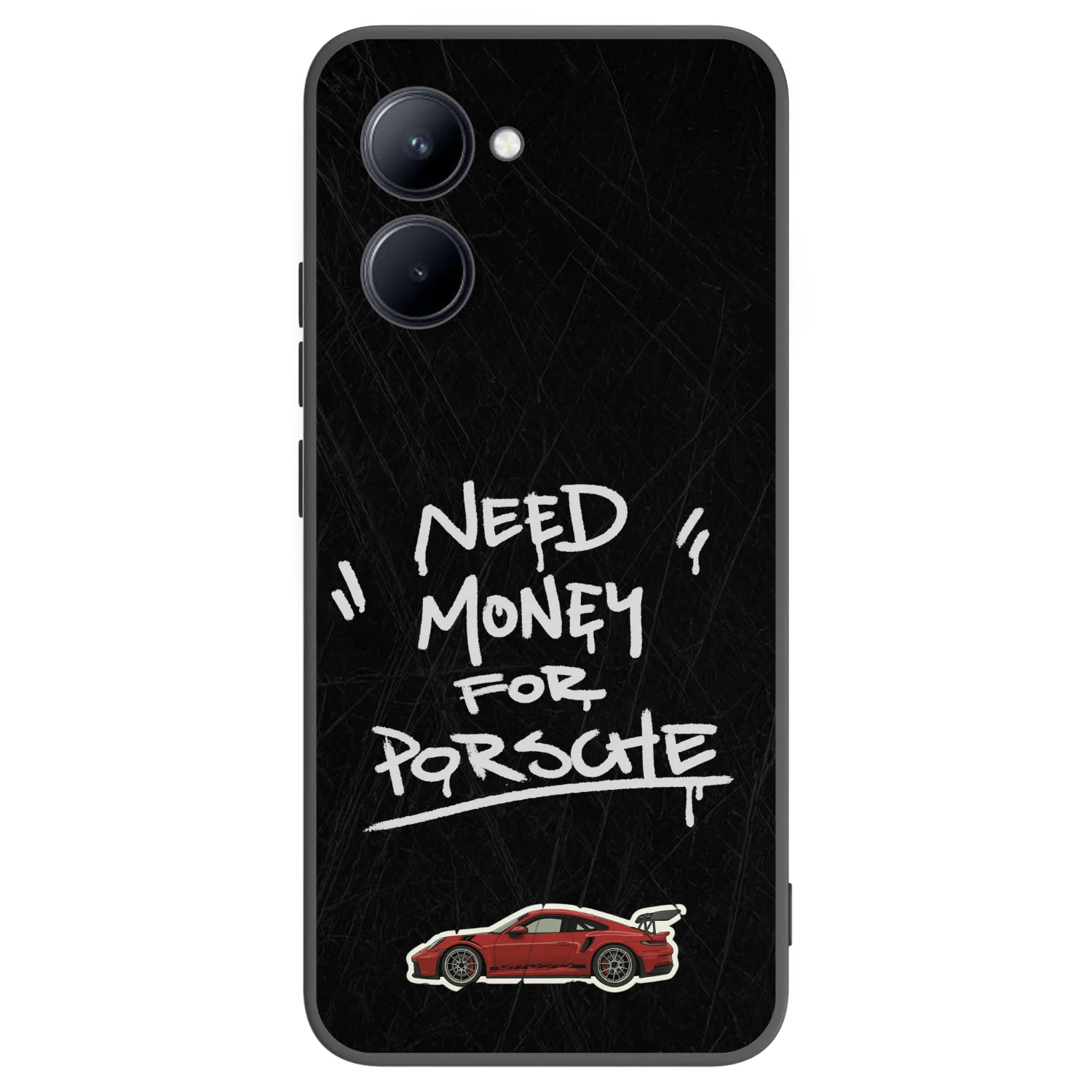 Picasee Realme C33 (2023) Hülle - Schwarzes Silikon - Dark Racer
