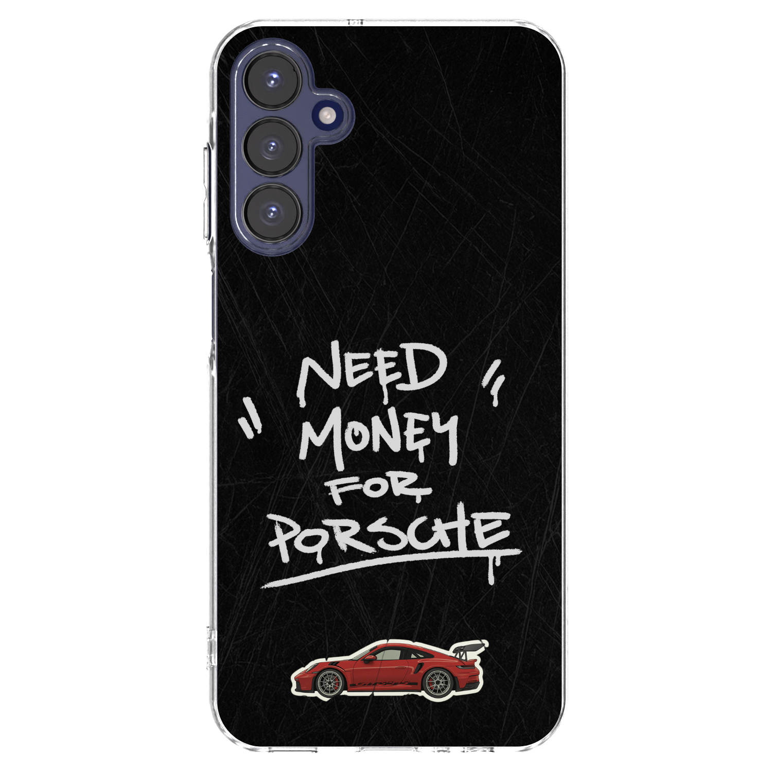 Picasee Samsung Galaxy A15 A155F 4G Hülle - Transparentes Silikon - Dark Racer