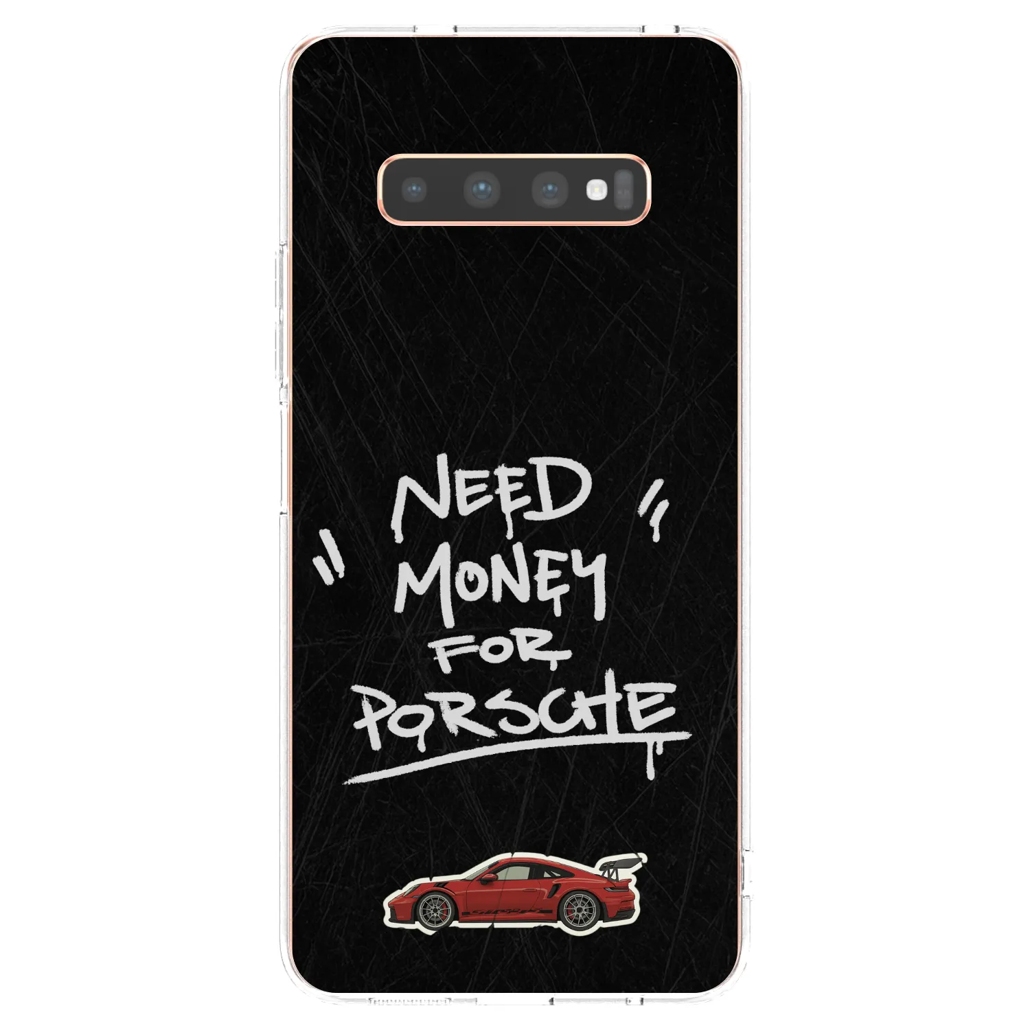 Picasee Samsung Galaxy S10 Plus G975 Hülle - Transparentes Silikon - Dark Racer