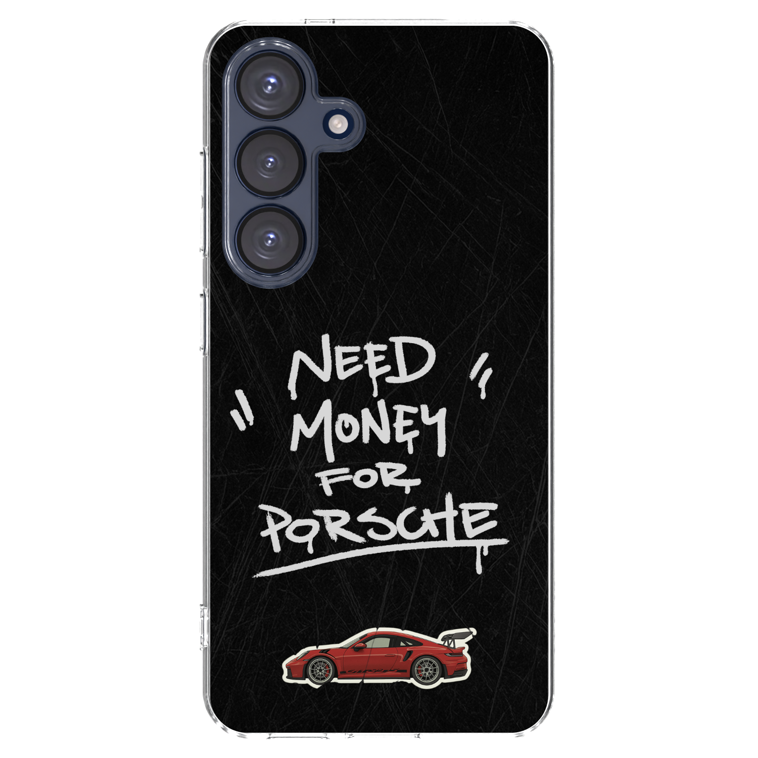 Picasee Samsung Galaxy S25 5G Hülle - Transparentes Silikon - Dark Racer