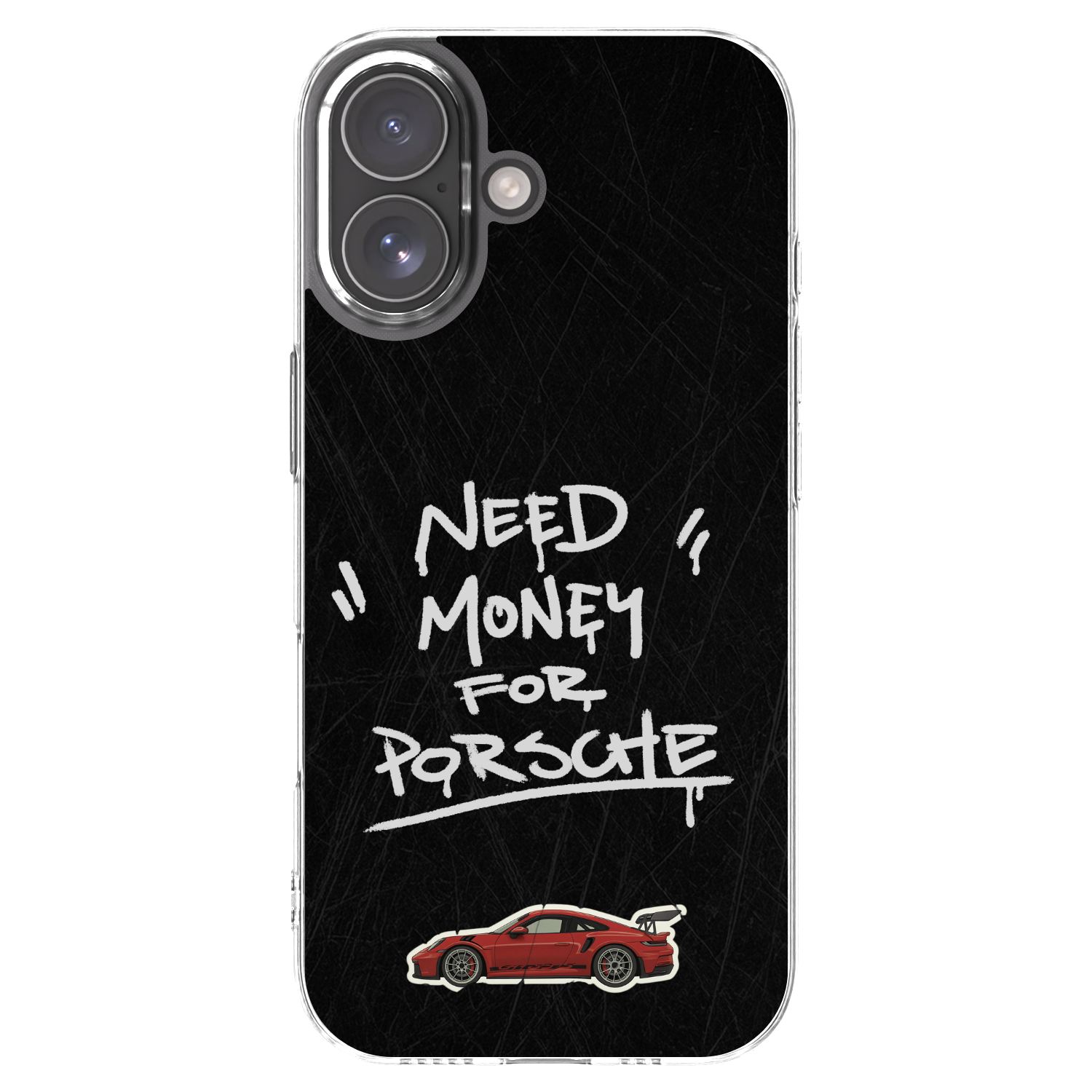 Picasee Apple iPhone 17 Hülle - Transparentes Silikon - Dark Racer