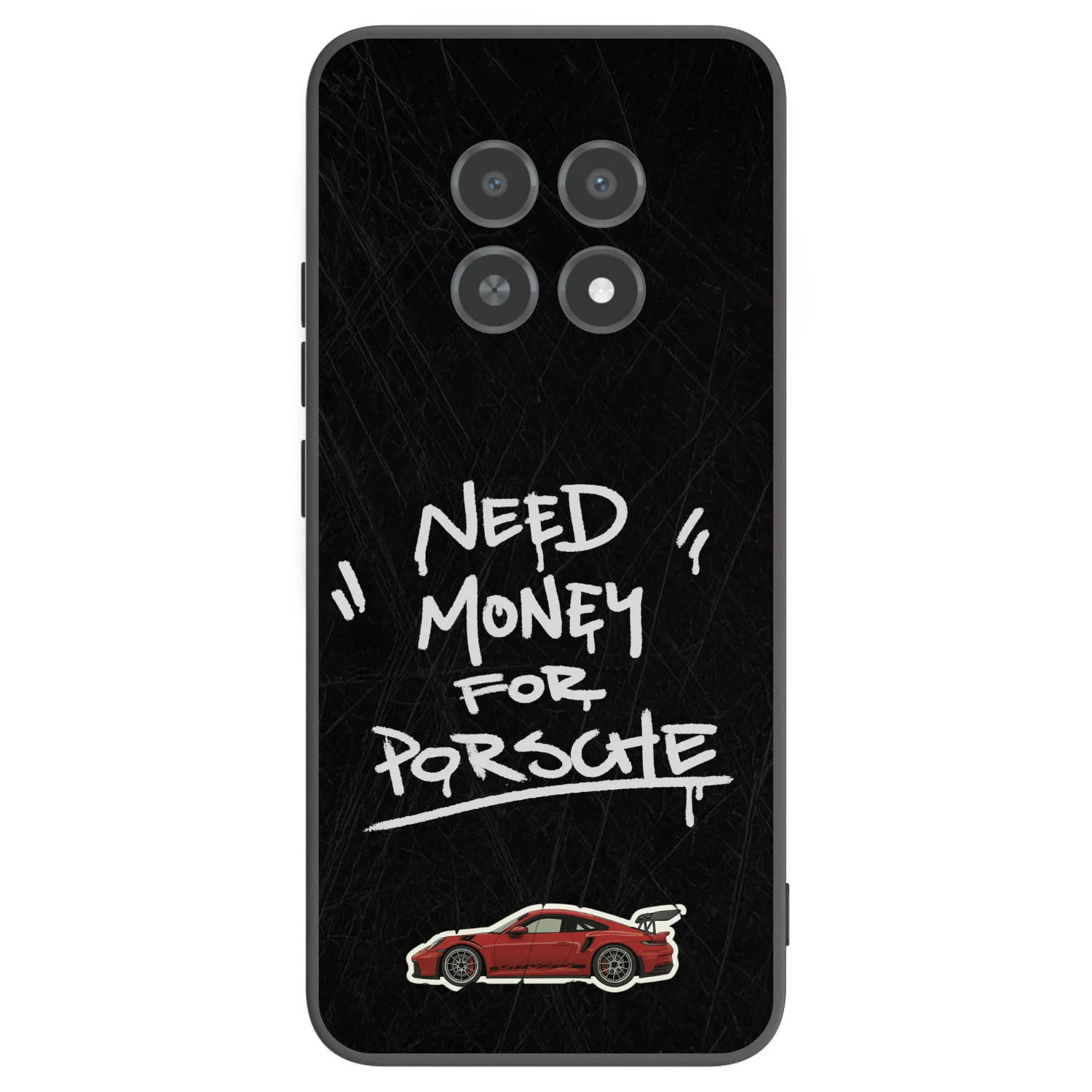 Picasee Realme 12X Hülle - Schwarzes Silikon - Dark Racer