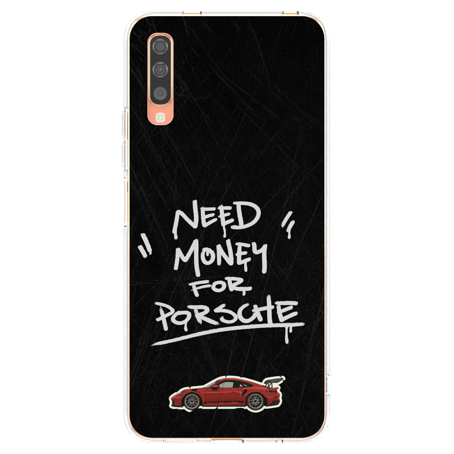 Picasee Samsung Galaxy A70 A705F Hülle - Transparentes Silikon - Dark Racer